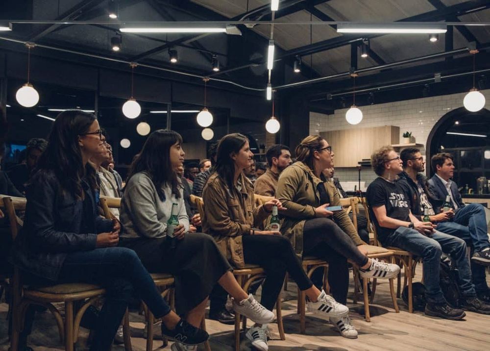 Attendees learning about eSports at our first FOZ Talk in Zemoga Bogotá